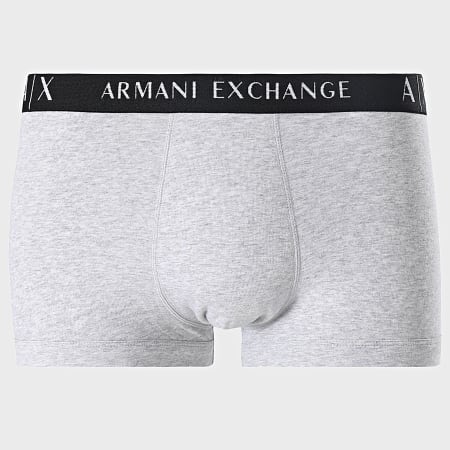 Armani Exchange - Set di 2 boxer 956001-CC282 Nero Heather Grigio