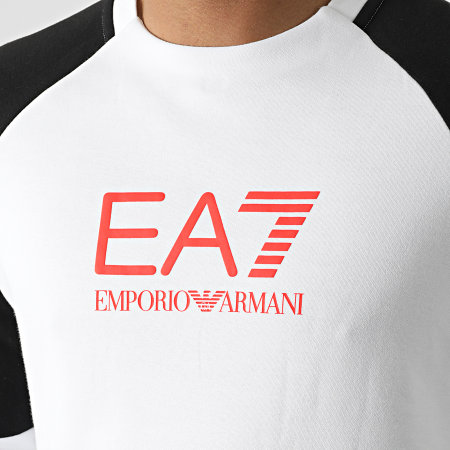 EA7 Emporio Armani - Felpa girocollo 6KPM41-PJANZ Bianco