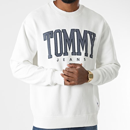 Tommy Jeans - Sweat Crewneck Collegiate 2545 Ecru