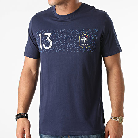 FFF - Tee Shirt F21010 Kanté Bleu Marine