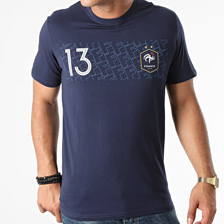 FFF - Tee Shirt F21010 Kanté Bleu Marine