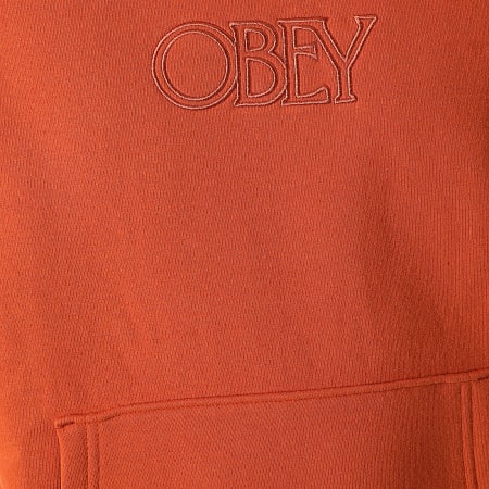 Obey - Sweat Capuche Obey Regal Orange