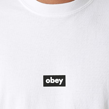 Obey - Tee Shirt Black Bar Blanc