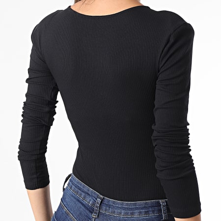 Only - Body Femme A Manches Longues Simple Life Noir