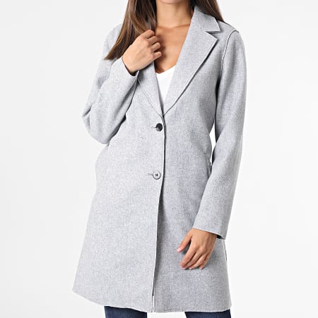 Only - Cappotto Carrie Bonded da donna Grigio Heather