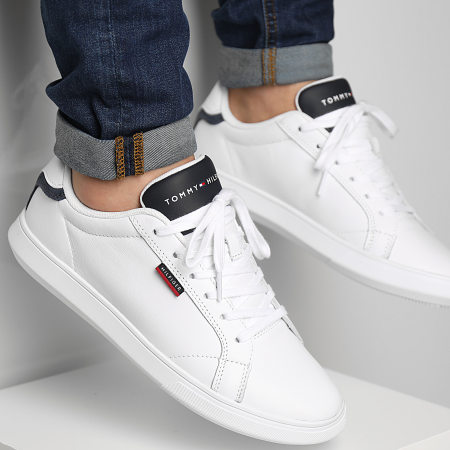 Tommy Hilfiger - Baskets Essential Leather Cupsole 3750 White