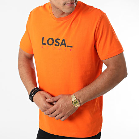 Bramsito - Camiseta Losa Studio Naranja Negro