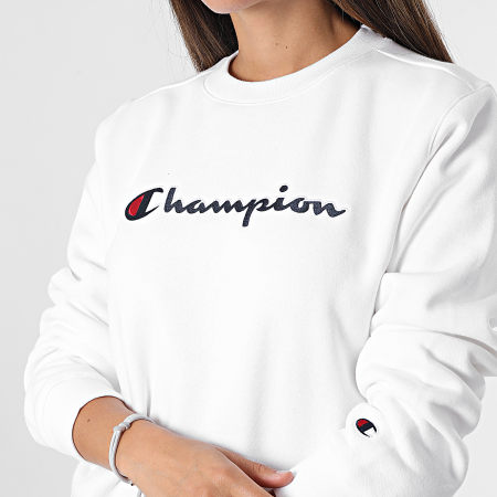 Champion - Sweat Crewneck Femme 114462 Blanc