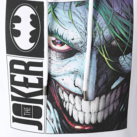 DC Comics - Sweat Capuche The Joker Blanc