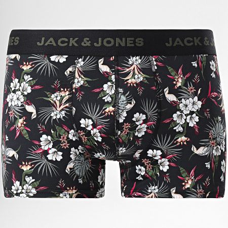 Jack And Jones - Lot De 3 Boxers Flower Micro Fiber Noir Floral
