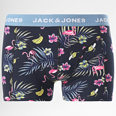 Jack And Jones - Pack De 2 Calzoncillos Flower Bird Negro Azul Marino Floral