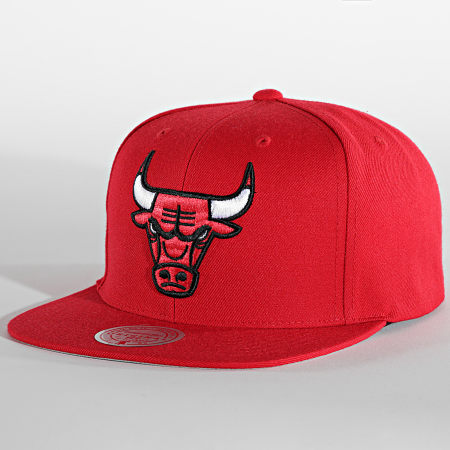 Mitchell and Ness - Casquette Snapback Team Heather Chicago Bulls Rouge