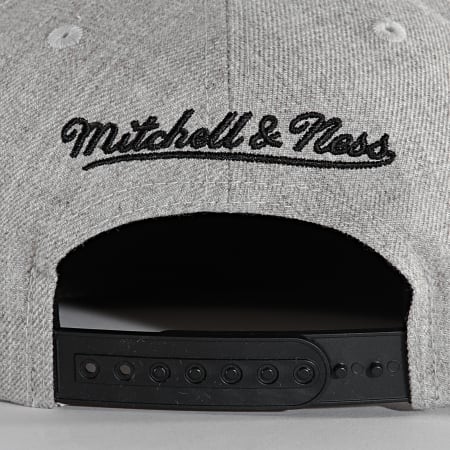 Mitchell and Ness - Casquette Snapback Team Heather Brooklyn Nets Gris Chiné
