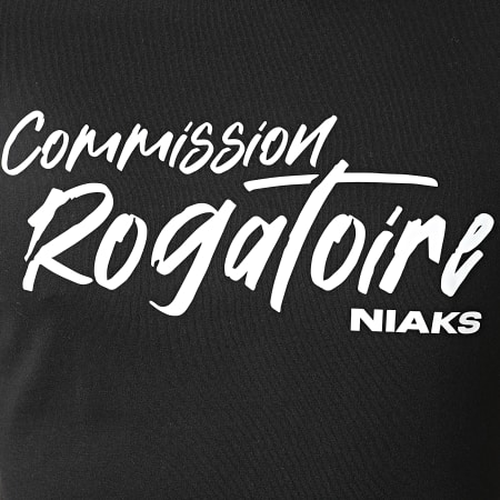 Niaks - Maglietta Rogatory bianca e nera