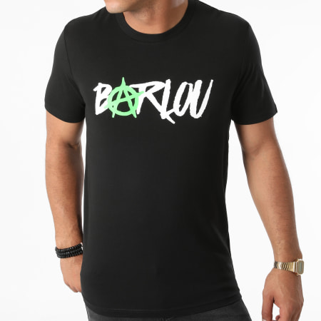 Seth Gueko - Tee Shirt Barlou Chest Neon Green Noir