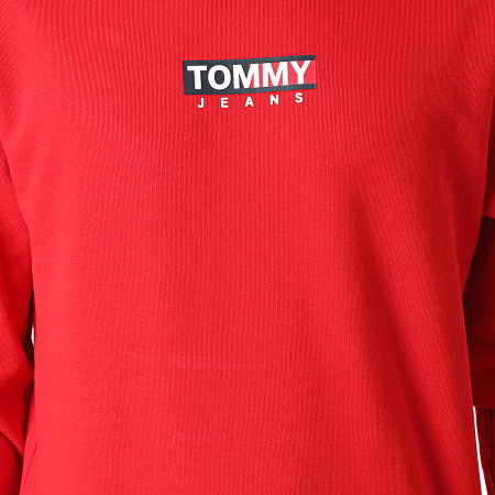 Tommy Jeans - Sudadera de cuello redondo con gráfico 1627 Entry Rojo