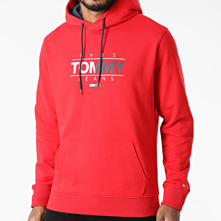 Tommy Jeans - Sweat Capuche Essential Graphic 1630 Rouge