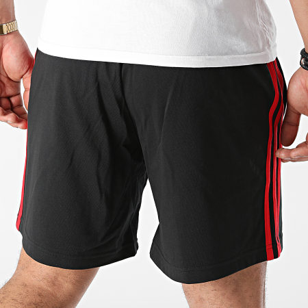 Adidas Sportswear - Short Jogging A Bandes 3 Stripes GV6357 Noir