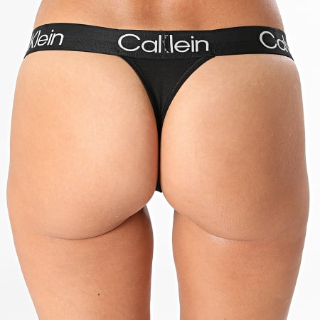 Calvin Klein - String Femme QF6686E Noir