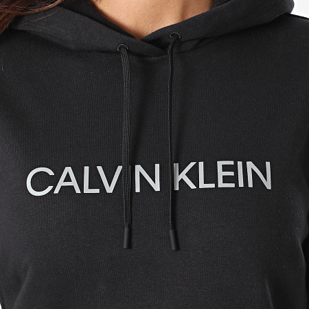 Calvin Klein - Sweat Capuche Femme W311 Noir