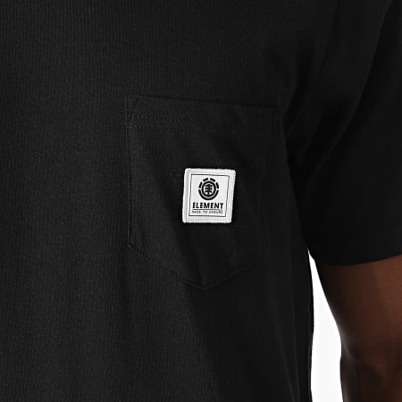 Element - Tee Shirt Poche Basic Pocket Label Z1SSI1-ELF1 Noir