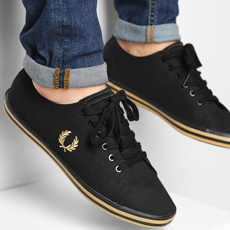 Fred Perry - Baskets Kingston Twill B7259 Black Champagne