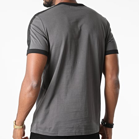 Fred Perry - Tee Shirt A Bandes Tonal Taped Ringer M2681 Gris Anthracite