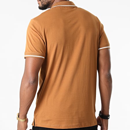 Jack And Jones - Polo Manches Courtes Tons Marron