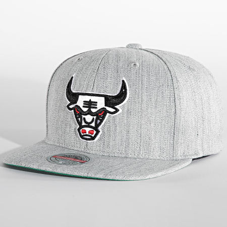 Mitchell And Ness - Casquette Snapback Team Ground Stretch Chicago Bulls Gris Chiné