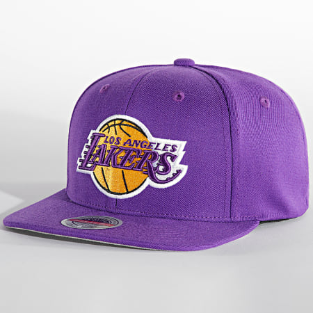 Mitchell and Ness - Casquette Snapback Team Ground Stretch Los Angeles Lakers Violet