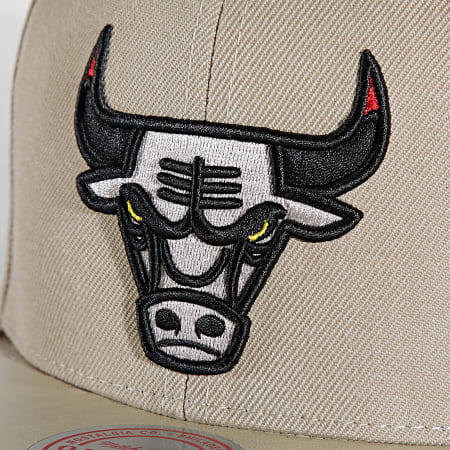 Mitchell and Ness - Gorra Snapback Day 3 de los Chicago Bulls beige