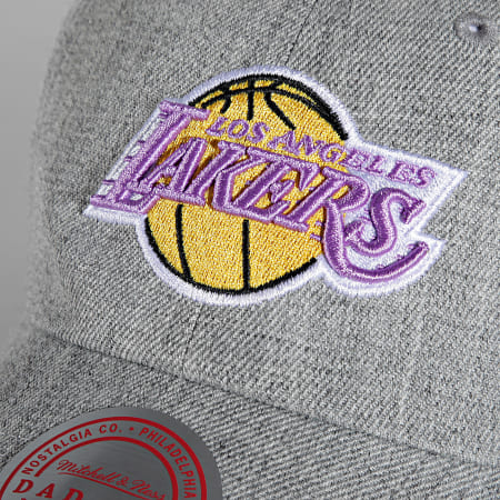 Mitchell And Ness - Casquette Team Heather Los Angeles Lakers Gris Chiné