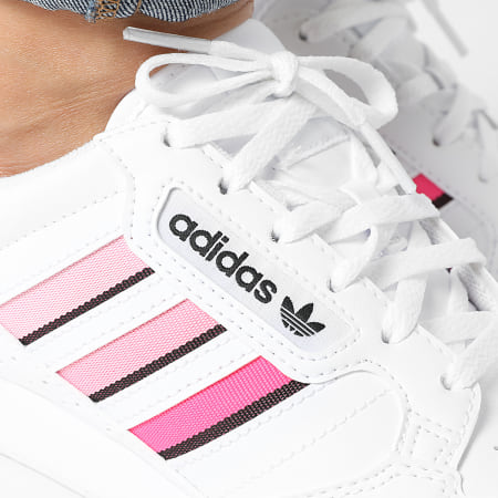 Adidas Originals - Baskets Continental 80 Stripes GZ7037 Cloud White Core Black Light Pink