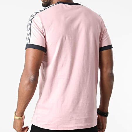 Fred Perry - Tee Shirt A Bandes Taped Ringer M6347 Rose