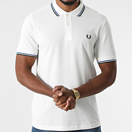 Fred Perry - Polo Manches Courtes Twin Tipped M3600 Ecru