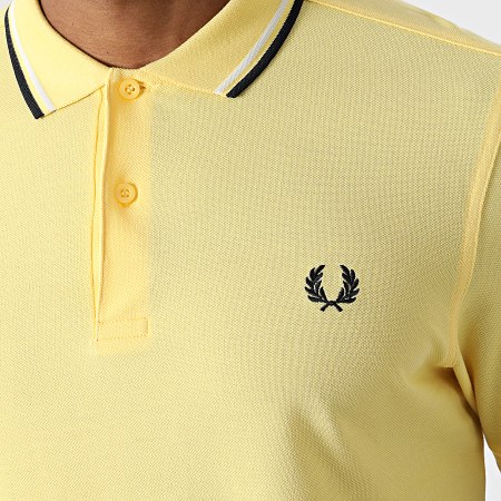 Fred Perry - Polo manica corta Twin Tipped M3600 Giallo