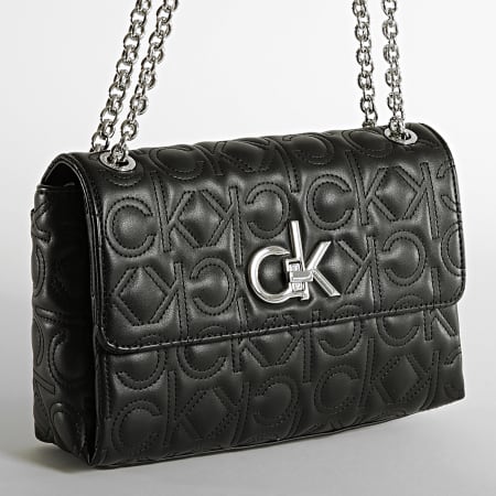 Calvin Klein - Sac A Main Femme Re-Lock Conv Flat 8585 Noir