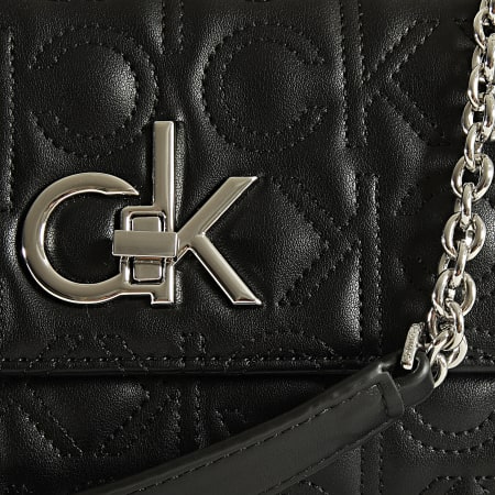 Calvin Klein - Sac A Main Femme Re-Lock Conv Flat 8585 Noir