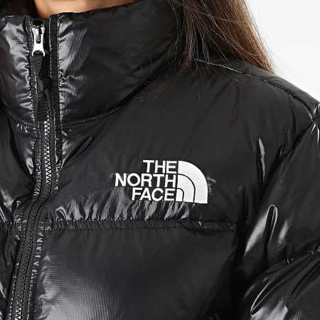 The North Face - Doudoune Femme Crop Nuptse Noir