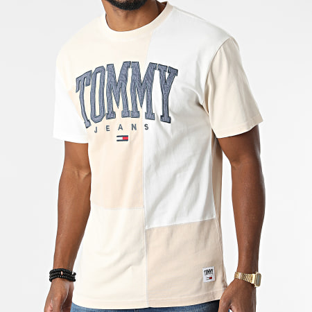 Tommy Jeans - Tee Shirt Collegiate Cut Sew 2549 Ecru Beige