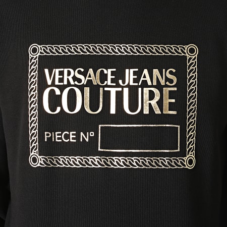 Versace Jeans Couture - Sweat Crewneck Piece Foil 71GAIT15-CFOOT Nero Oro