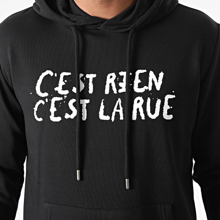 C'est Rien C'est La Rue - Ensemble De Survetement Logo Noir Blanc