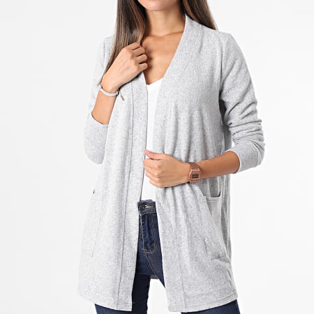 Noisy May - Cardigan Femme City Gris Chiné