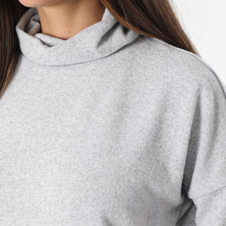 Noisy May - Robe Pull Femme A Manches Longues City Gris Chiné