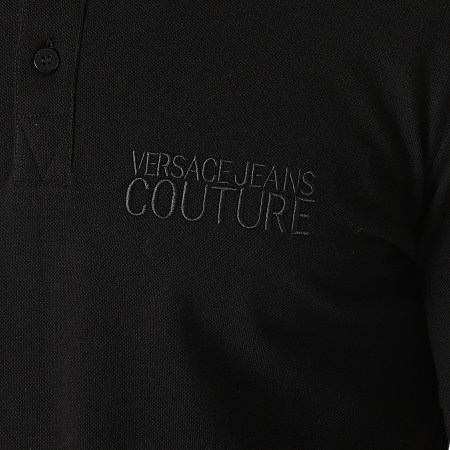 Versace Jeans Couture - Polo Manches Courtes Baroque 71GAGT03-CJ01T Noir Renaissance Floral