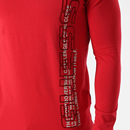 Guess - Tee Shirt Manches Longues M1BI36-J1311 Rouge