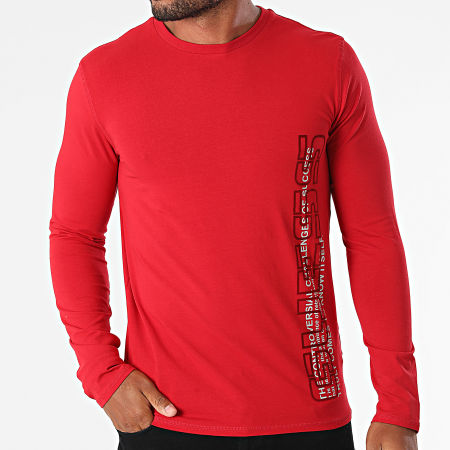 Guess - Tee Shirt Manches Longues M1BI36-J1311 Rouge