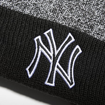 New Era - Bonnet Marl Pop Cuff 60141565 New York Yankees Noir Chiné Blanc