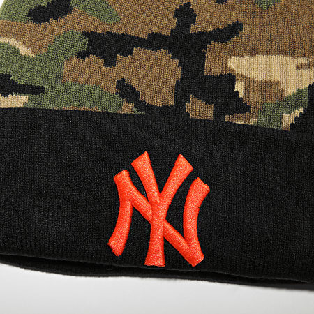 New Era - Bonnet Camo Crown Cuff 60141906 New York Yankees Vert Kaki Camouflage