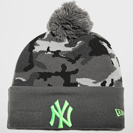 New Era - Bonnet Camo Crown Cuff 60141788 New York Yankees Gris Anthracite Camouflage